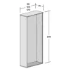 Armoire haute ouverte, hauteur 235 cm – So Madrid