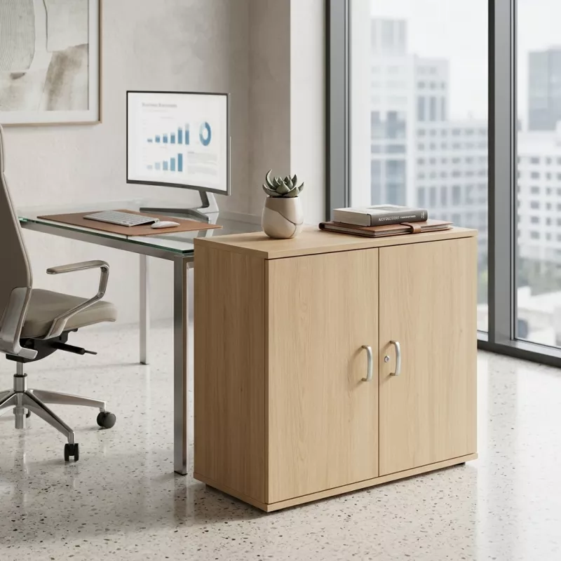 Armoire basse fermée, hauteur 81 cm – So Madrid