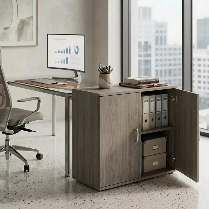 Armoire basse fermée, hauteur 81 cm – So Madrid