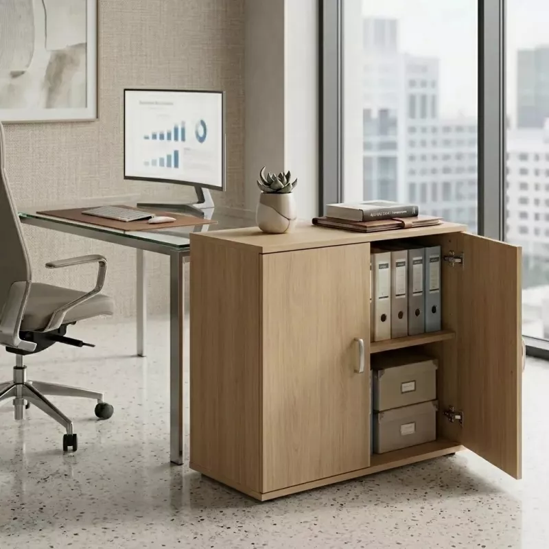 Armoire basse fermée, hauteur 81 cm – So Madrid