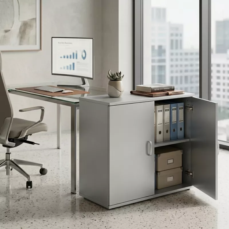 Armoire basse fermée, hauteur 81 cm – So Madrid