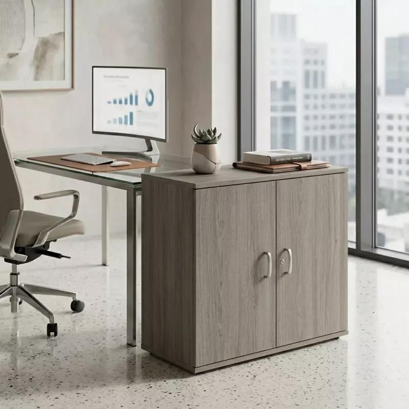 Armoire basse fermée, hauteur 81 cm – So Madrid