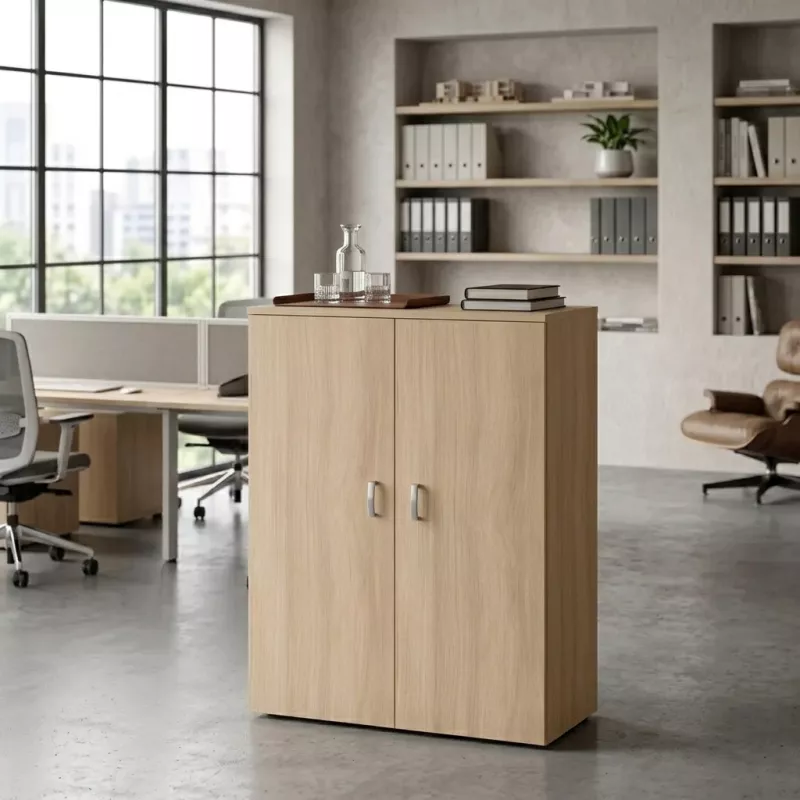 Armoire moyenne fermée, hauteur 120 cm – So Madrid