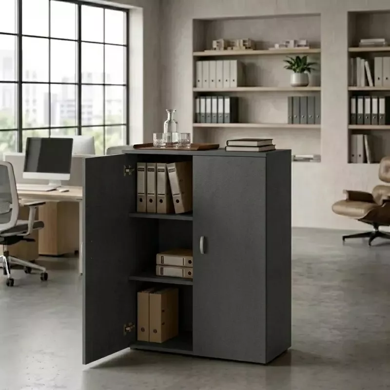 Armoire moyenne fermée, hauteur 120 cm – So Madrid
