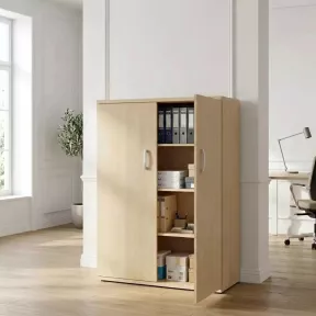 Armoire haute fermée, 3 étagères, hauteur 158 cm – So Madrid
