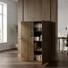 Armoire haute fermée, 3 étagères, hauteur 158 cm – So Madrid