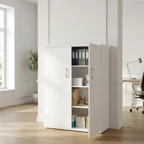 Armoire haute fermée, 3 étagères, hauteur 158 cm – So Madrid