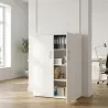 Armoire haute fermée, 3 étagères, hauteur 158 cm – So Madrid
