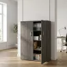 Armoire haute fermée, 3 étagères, hauteur 158 cm – So Madrid