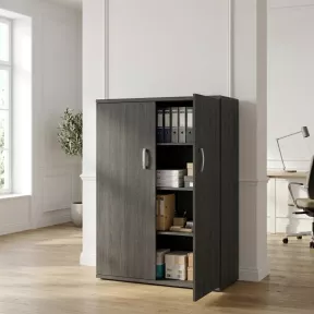 Armoire haute fermée, 3 étagères, hauteur 158 cm – So Madrid