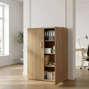 Armoire haute fermée, 3 étagères, hauteur 158 cm – So Madrid
