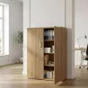 Armoire haute fermée, 3 étagères, hauteur 158 cm – So Madrid
