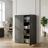 Armoire haute fermée, 3 étagères, hauteur 158 cm – So Madrid