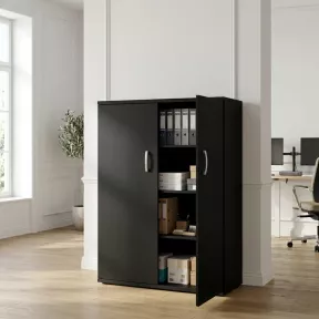 Armoire haute fermée, 3 étagères, hauteur 158 cm – So Madrid
