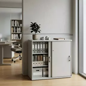 Armoire basse porte coulissantes, hauteur 81 cm – So Madrid