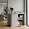 Armoire basse porte coulissantes, hauteur 81 cm – So Madrid