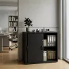 Armoire basse porte coulissantes, hauteur 81 cm – So Madrid