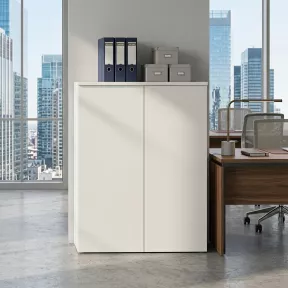 Armoire moyenne porte poussoir, hauteur 120 cm – So Madrid