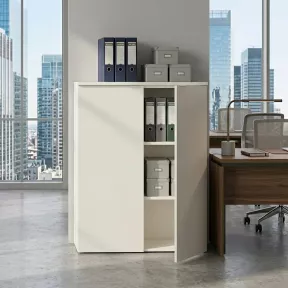 Armoire moyenne porte poussoir, hauteur 120 cm – So Madrid