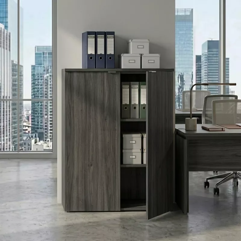 Armoire moyenne porte poussoir, hauteur 120 cm – So Madrid