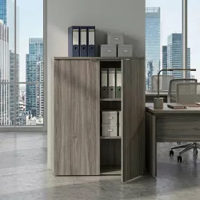 Armoire moyenne porte poussoir, hauteur 120 cm – So Madrid