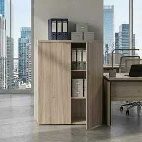 Armoire moyenne porte poussoir, hauteur 120 cm – So Madrid
