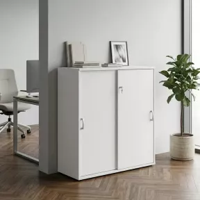 Armoire basse porte coulissantes, hauteur 120 cm – So Madrid