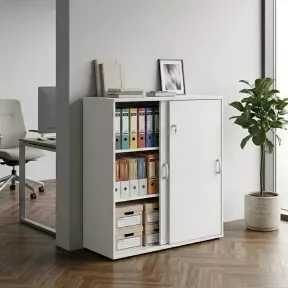 Armoire basse porte coulissantes, hauteur 120 cm – So Madrid