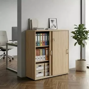 Armoire basse porte coulissantes, hauteur 120 cm – So Madrid