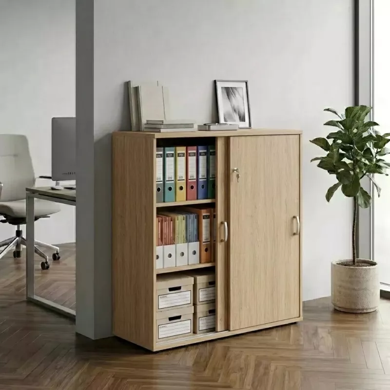 Armoire basse porte coulissantes, hauteur 120 cm – So Madrid