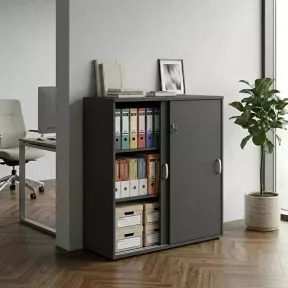 Armoire basse porte coulissantes, hauteur 120 cm – So Madrid