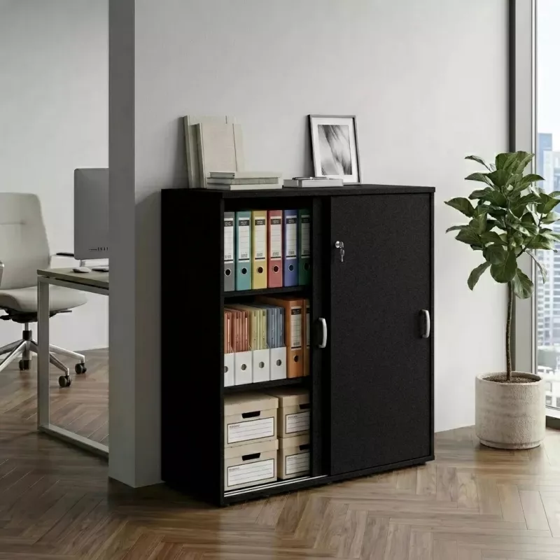 Armoire basse porte coulissantes, hauteur 120 cm – So Madrid