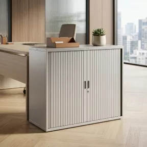 Armoire basse fermée, porte rideaux, hauteur 81 cm – So Madrid