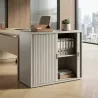 Armoire basse fermée, porte rideaux, hauteur 81 cm – So Madrid