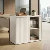 Armoire basse fermée, porte rideaux, hauteur 81 cm – So Madrid