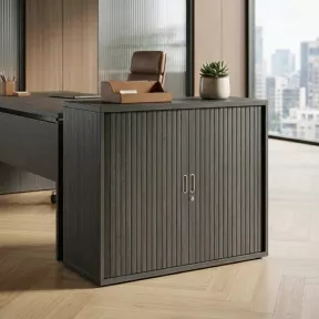 Armoire basse fermée, porte rideaux, hauteur 81 cm – So Madrid