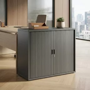 Armoire basse fermée, porte rideaux, hauteur 81 cm – So Madrid