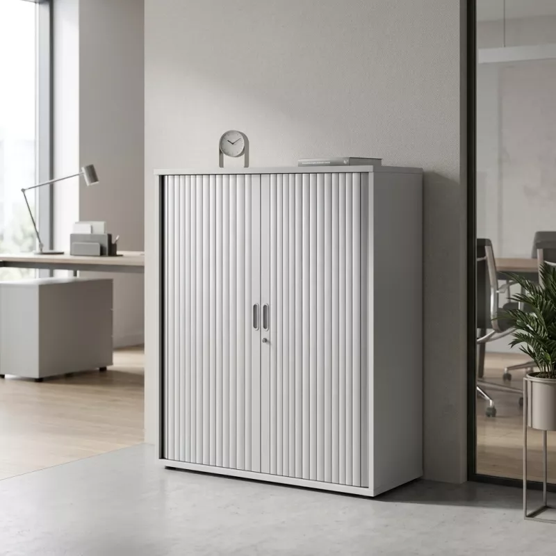 Armoire moyenne fermée, porte rideaux, hauteur 120 cm – So Madrid