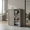 Armoire moyenne fermée, porte rideaux, hauteur 120 cm – So Madrid