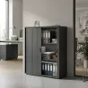 Armoire moyenne fermée, porte rideaux, hauteur 120 cm – So Madrid