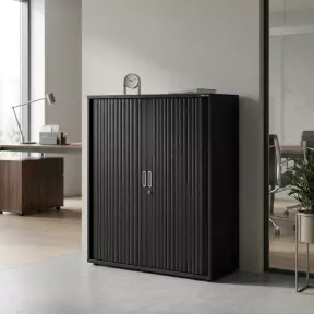 Armoire moyenne fermée, porte rideaux, hauteur 120 cm – So Madrid