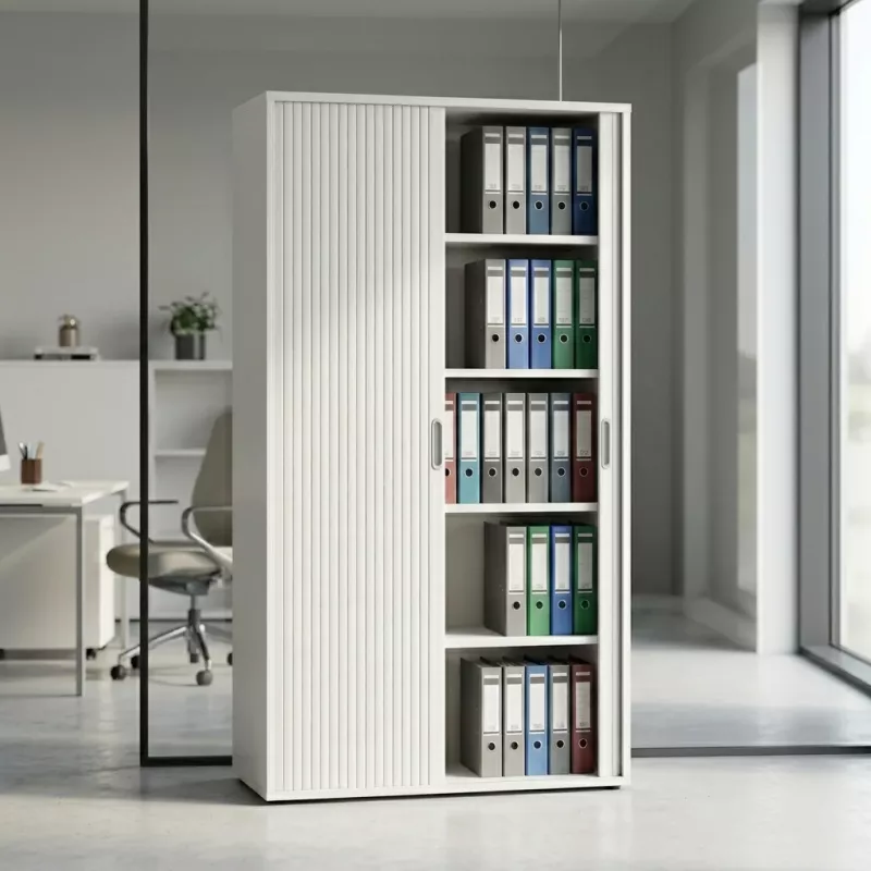 Armoire haute fermée, porte rideaux, hauteur 196 cm – So Madrid