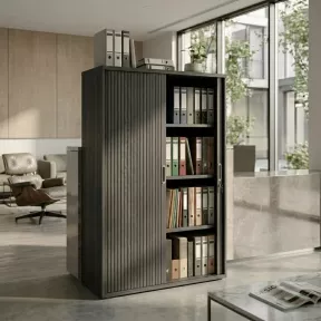 Armoire haute fermée, porte rideaux, hauteur 158 cm – So Madrid