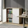 Armoire moyenne fermée, porte en verre, hauteur 120 cm – So Madrid