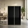 Armoire haute fermée, porte en verre, hauteur 158 cm – So Madrid