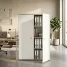 Armoire haute fermée, porte en verre, hauteur 158 cm – So Madrid