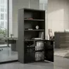 Armoire semi-ouverte, portes en verre, hauteur 196 cm – So Madrid