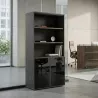 Armoire semi-ouverte, portes en verre, hauteur 196 cm – So Madrid