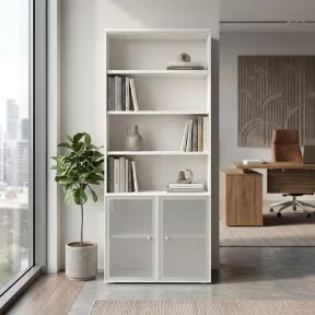 Armoire semi-ouverte, portes en verre, hauteur 235 cm – So Madrid