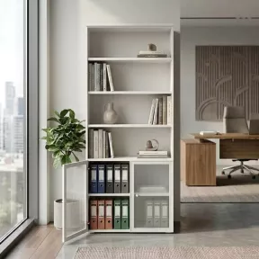Armoire semi-ouverte, portes en verre, hauteur 235 cm – So Madrid